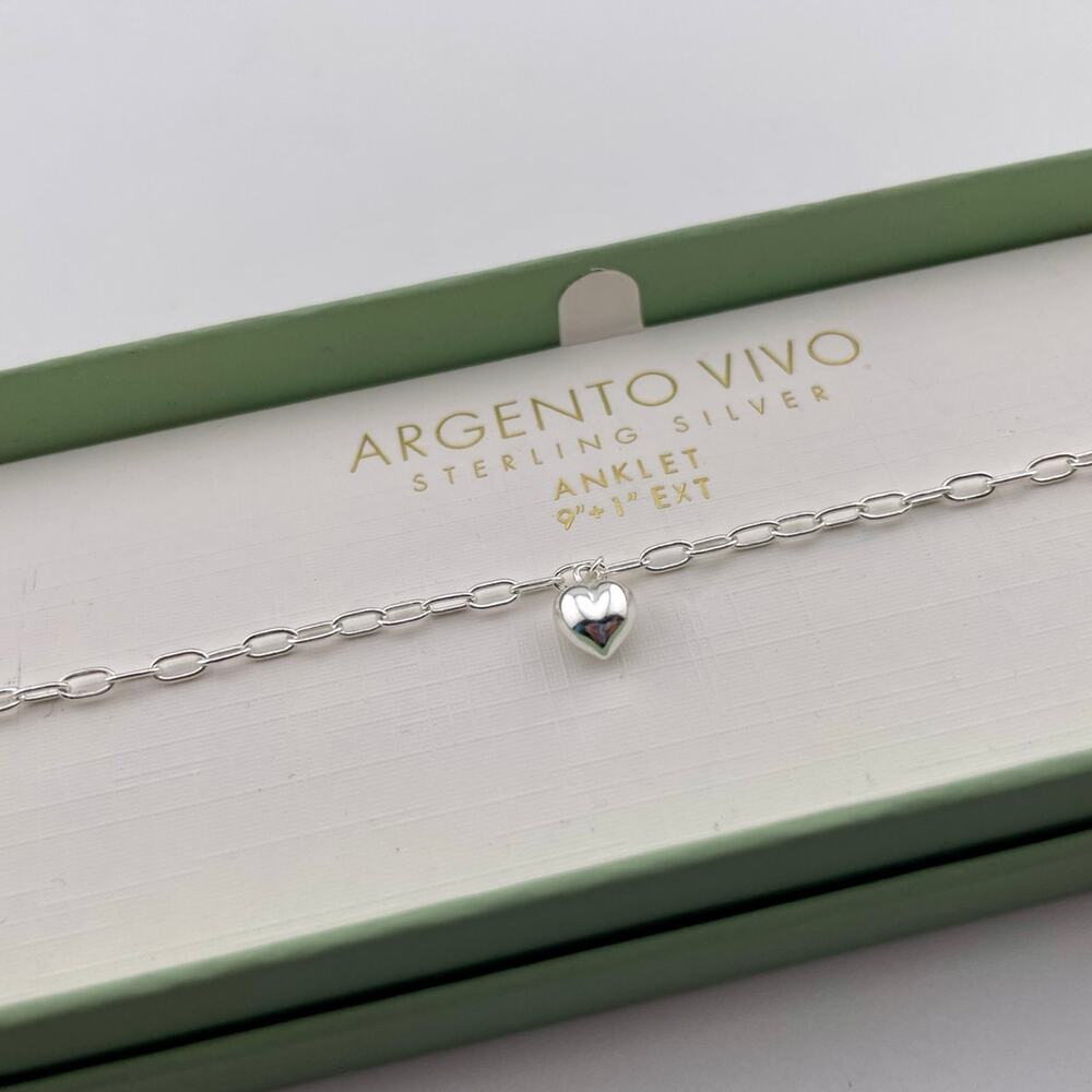 Argento Vivo Sterling Silver Anklet